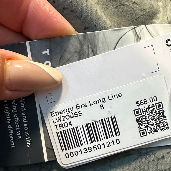 Lululemon Athletica Cracked Gray Sports Bra - Picture 2 of 5